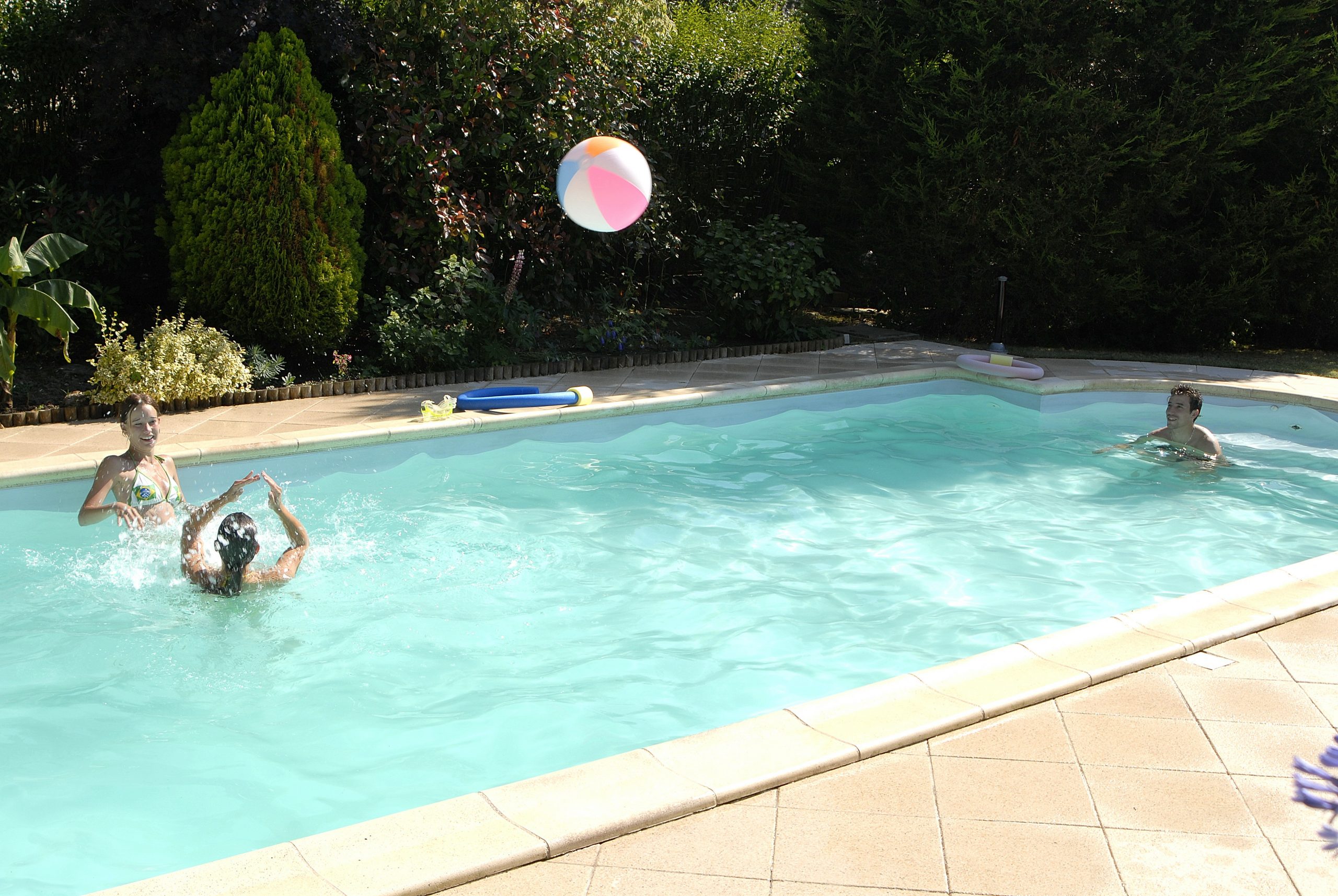 Swimming pool on a French campsite