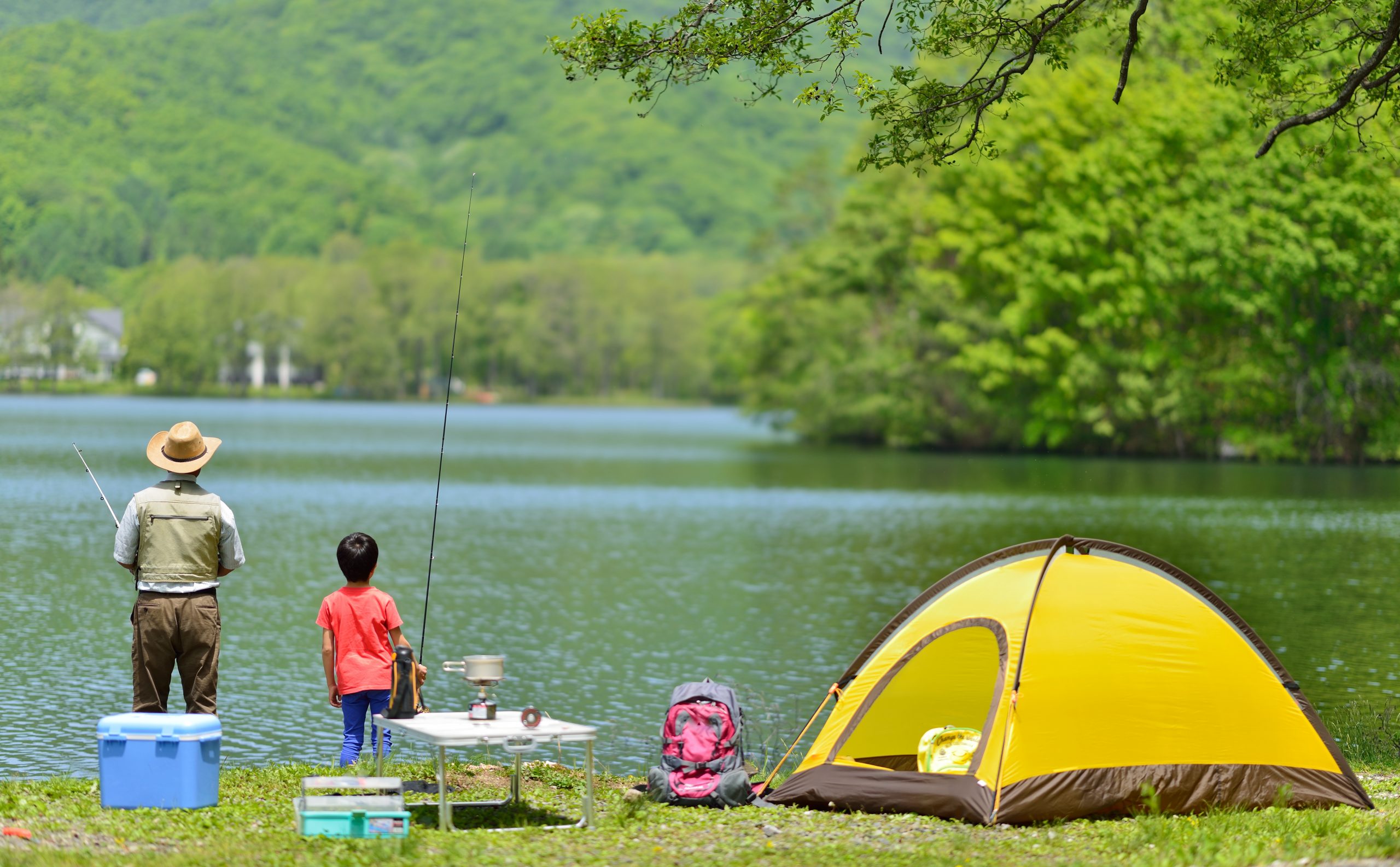 campsite fishing