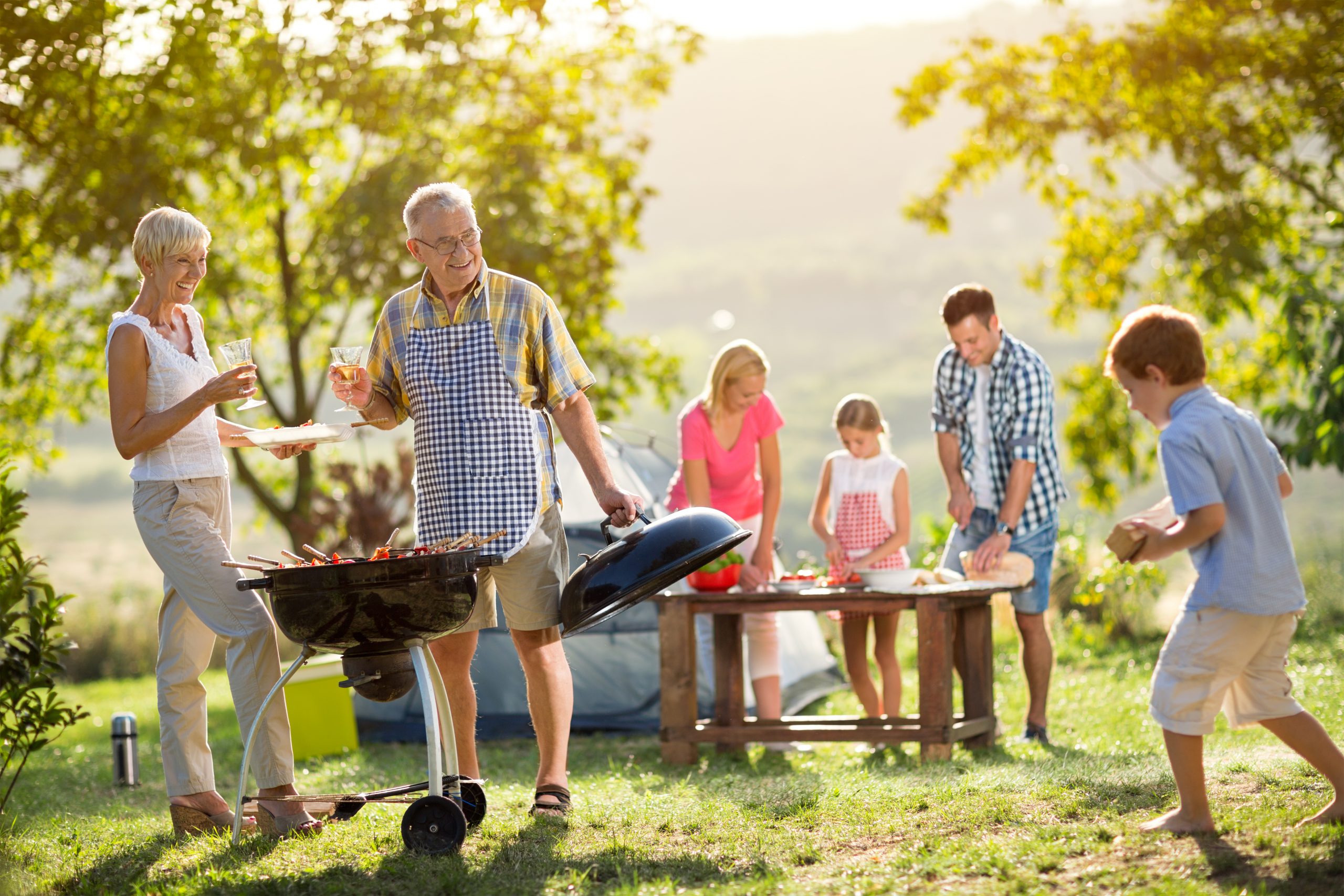 Проводи больше времени с семьей. Семья на пикнике. Пикник с семьей на природе. Семья на даче. Большая семья на пикнике.