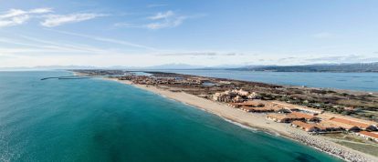 Leucate plage et village naturiste, Aude, France