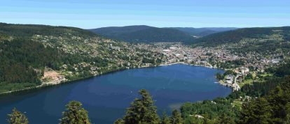 Vue de Gérardmer depuis l'observatoire de Merelle, Voseges, Grand Est