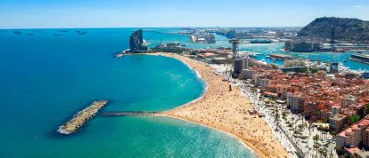 Sant Miquel Sebastian plage, Barceloneta, Port Catalonia, Barcelone