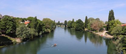 Marne river at Champigny sur Marne, Val de Marne, Ile de France