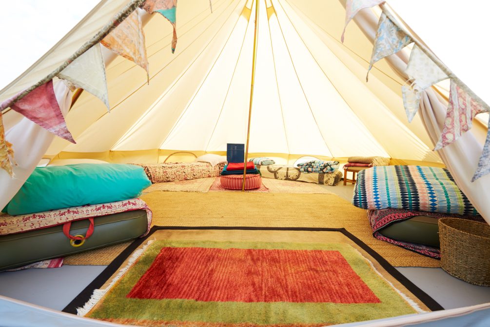 Glamping is a luxury introduction to camping