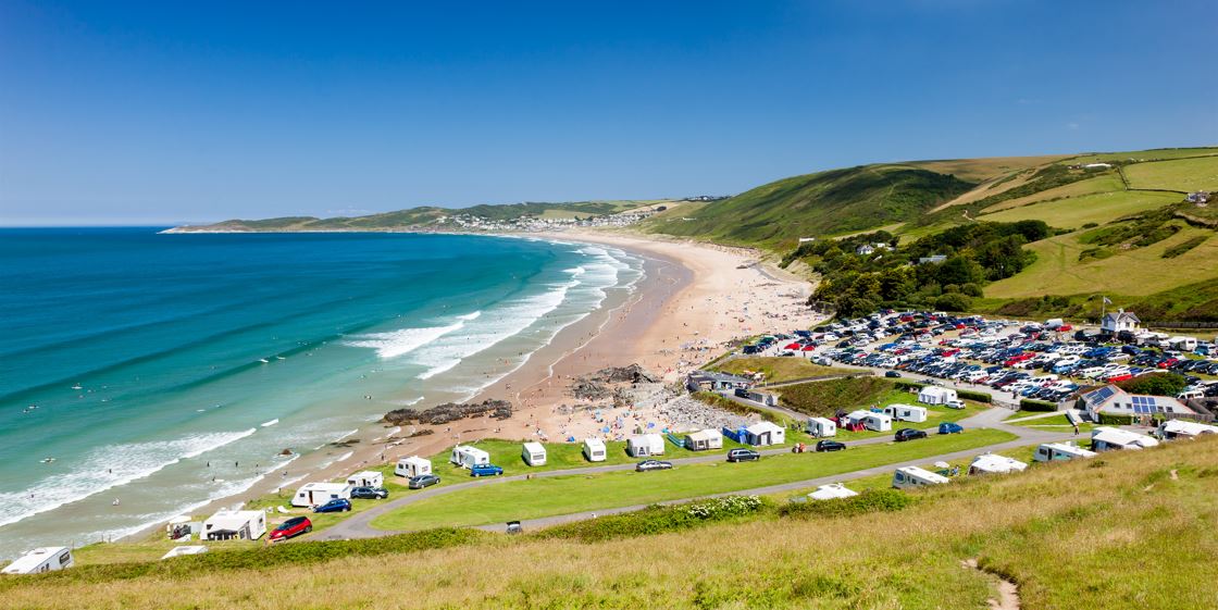 Putsborough Sands, Croyde, Braunton, Devon, England - Campingplätze in England