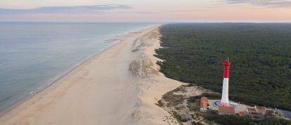 Coubre lighthouse, Atlantic Coast, Charente Maritime, Poitou Charentes, Nouvelle Aquitaine, France - Campsites in the Poitou Charentes
