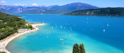Lac de Sainte-Croix, Castellane, Verdon, Var, Alpes-de-Haute-Provence, France - Campsites in Castellane