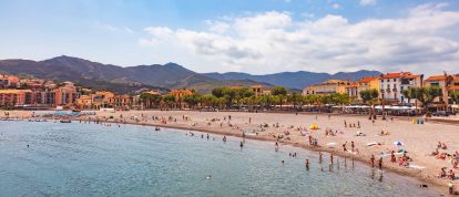 Banyuls-sur-Mer beach, Pyrenees-Orientales, Catalonia, Languedoc
