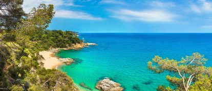 Costa Brava beach, Spain by the sea
