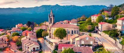View across Zonza in Corse-du-Sud, Corsica