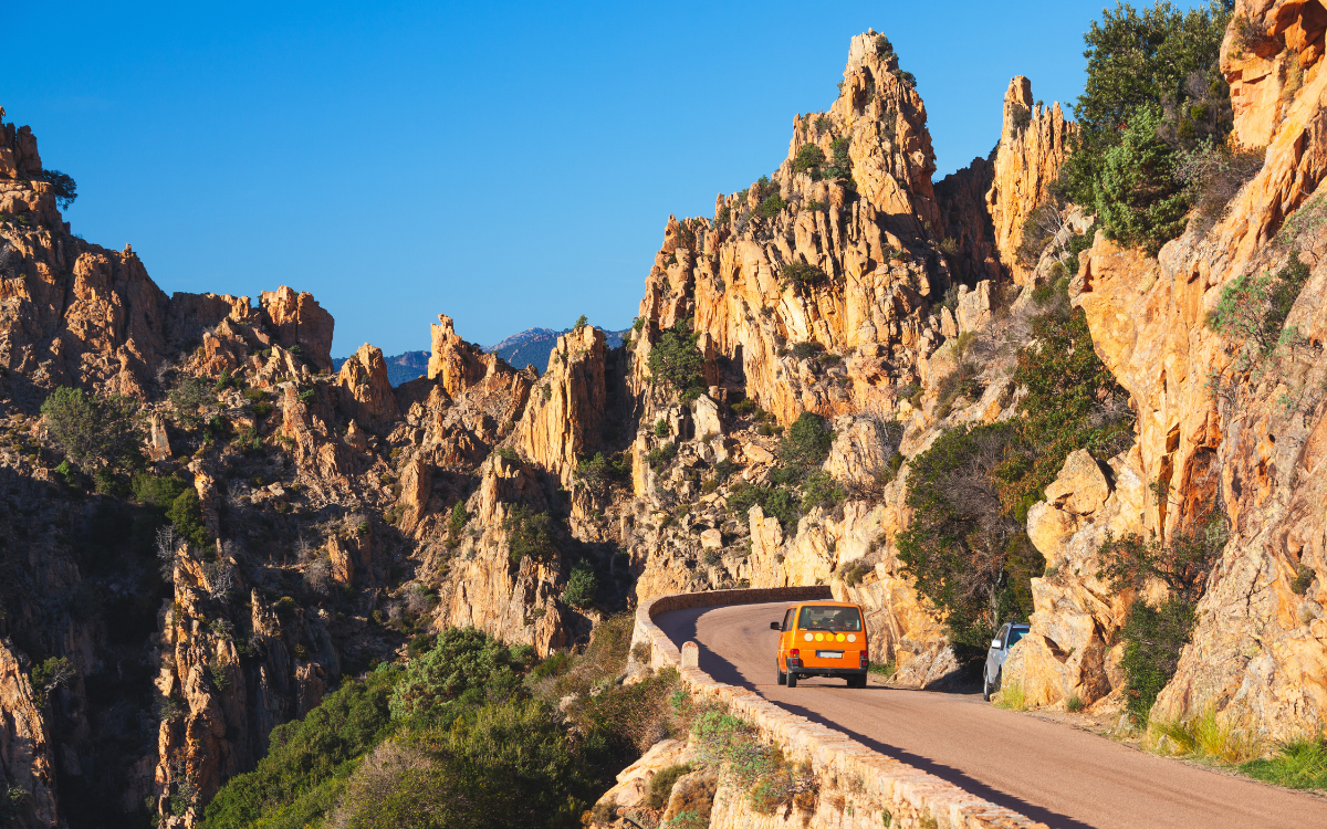 corsica road calanques de piana