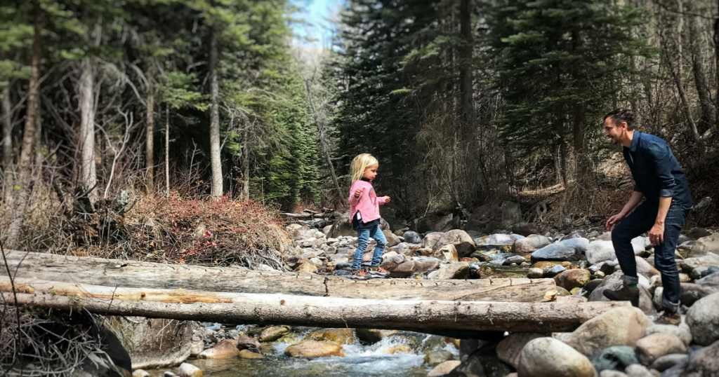 vacanza montagna papà filgia