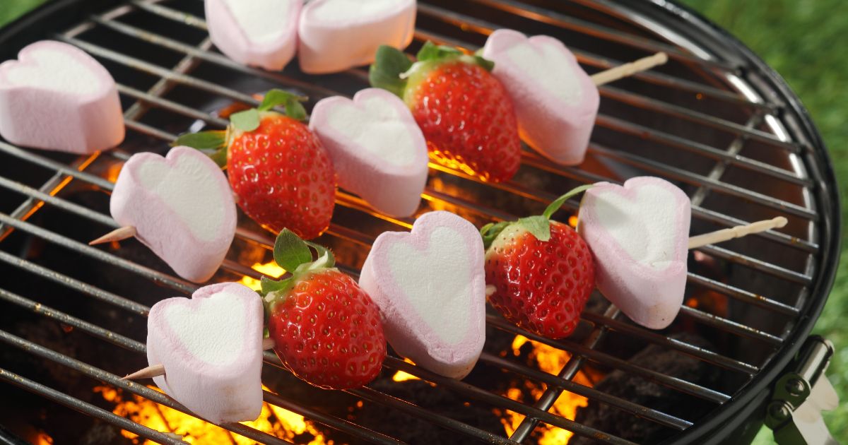 strawberries and marshmallow campervan food ideas