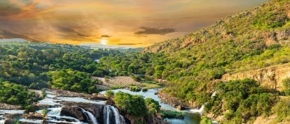 Cascade de la rivière Crocodile au barrage de Hartbeespoort - Campsites en Gauteng, Afrique du Sud