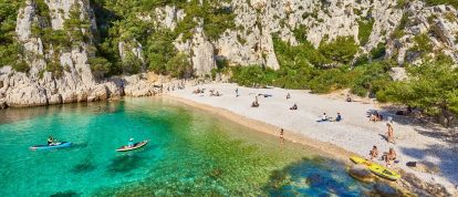 Calanque "d'En-Vau" nel Parco Nazionale delle Calanques vicino a Marsiglia - Campeggi a Marsiglia