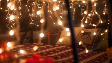 Lucine natale in camper