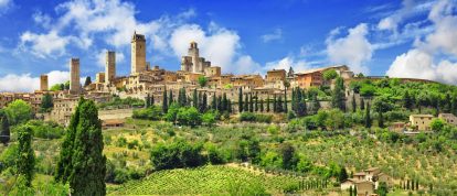 San Gimignano, Toscana, Italia, Campings en Italia