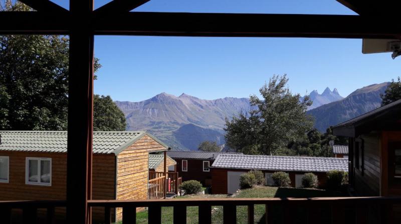 Campsite in Toussuire -  view from chalet of Arvan-Villard mountains