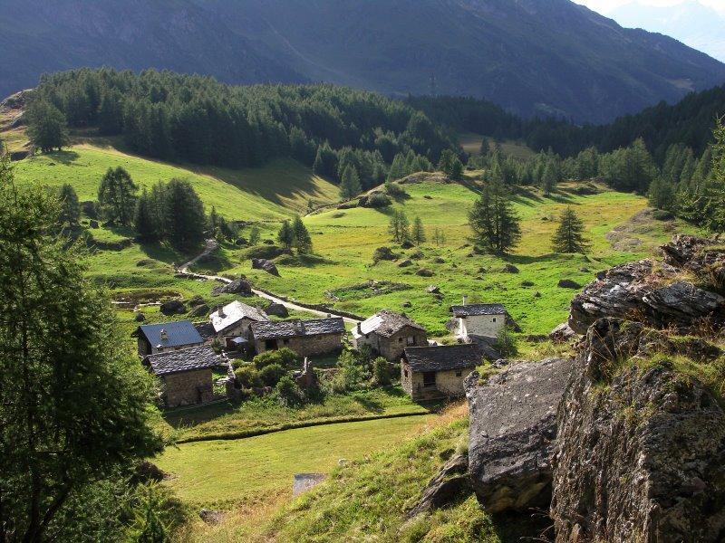 Campsite in Vanoise. Campsite in a valley near to the Alps