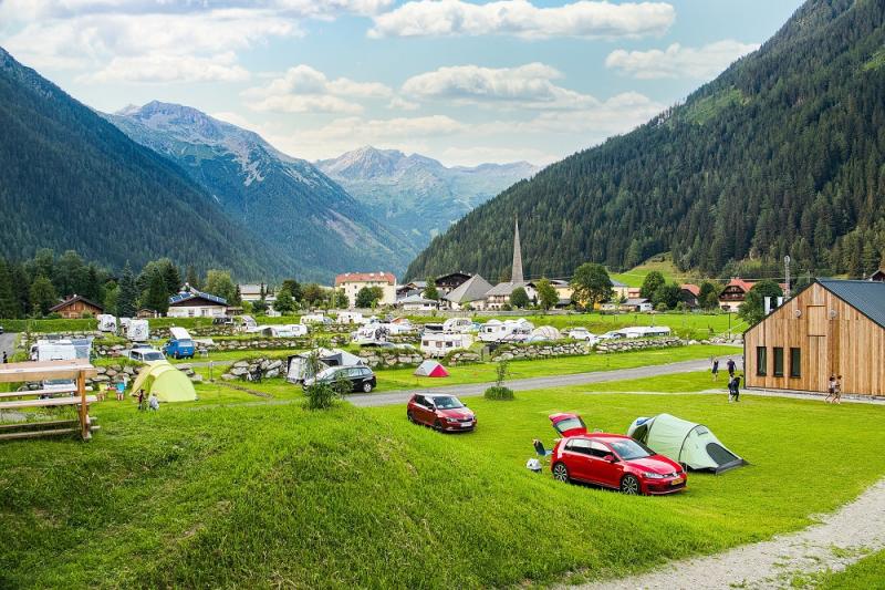 Campingplatz campsite near Hohe Tauern National Park