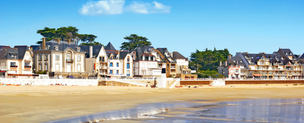 Morhiban Bay in Brittany on a Sunny Day