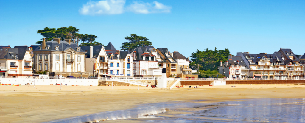 Morhiban Bay in Brittany on a Sunny Day 