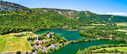 Vista de las gargantas del Ain - Campings en Champagnole