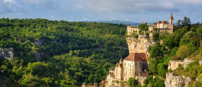Vista de la magnífica ciudad medieval de Rocamadour en el Lot - Campings en Rocamadour