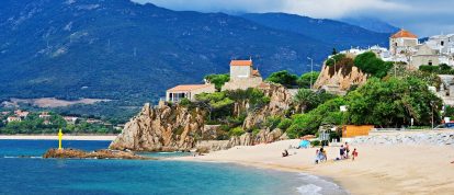 View of the beach in Propriano, Corsica - Campsites in Propriano